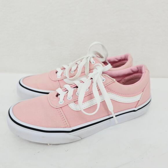 VANS Missy Lace Up Canvas Sneakers Shoes Pink 4.5 - Picture 3 of 8